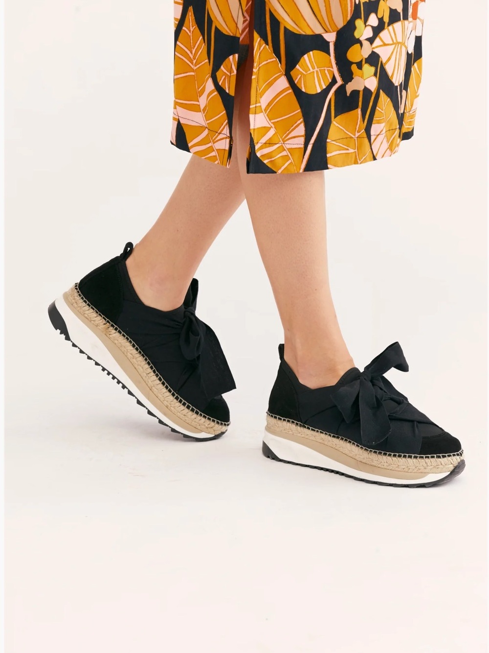 Free People Chapmin Espadrille Sneaker - Black